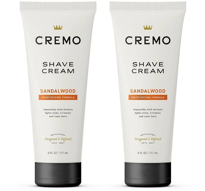 Cremo 바버 그레이드 샌달우드 면도 크림 6oz 2개 팩 137622, 177ml - 쿠팡