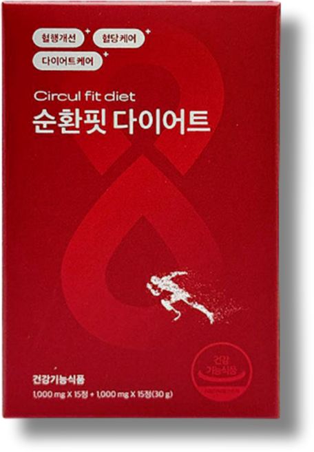순환핏 다이어트 이츠스포츠 식약처기능성인증, 1개, 15회분