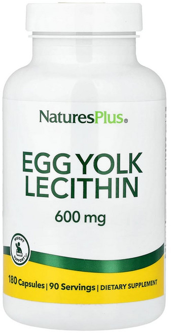 네이쳐스플러스 계란 노른자 레시틴 600mg 베지 캡슐 180정(캡슐당 300mg), 180정, 1개