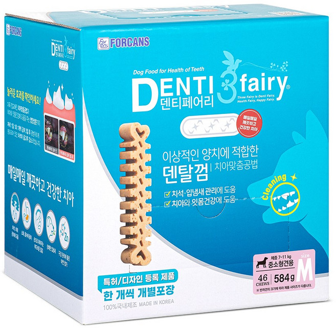 포켄스 덴티 페어리, 타피오카, 584g, 1개