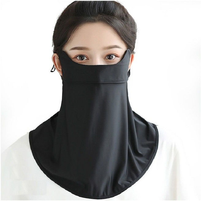 자외선차단 UV마스크 스포츠용 얼굴마스크 햇빛가리개 골프용품 목부분까지, 핑크