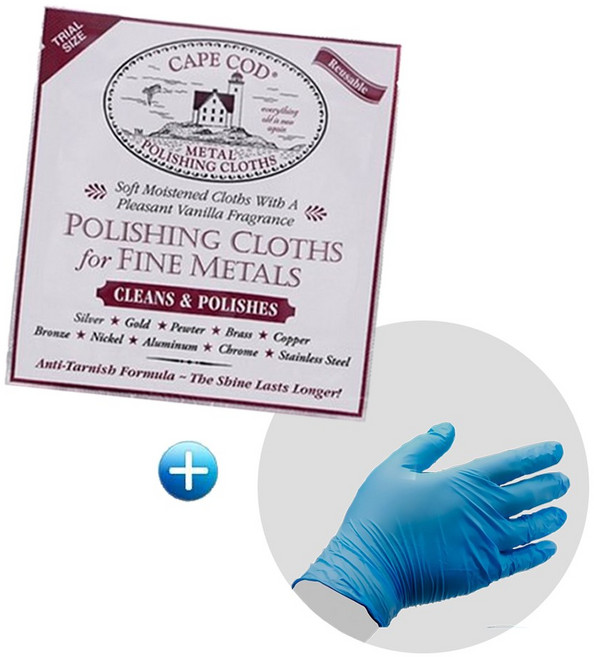 케이프코드 폴리싱천 트라이얼 시계 금 은 주얼리 금속 잔기스 제거 광택제, 1개