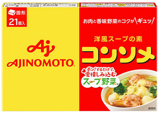 (국내배송) 콘소메 스프 고형 아지노모토 콘소메 국물요리 카레요리 파스타요리 만능 조미료 콘소매 일본인기, 1개