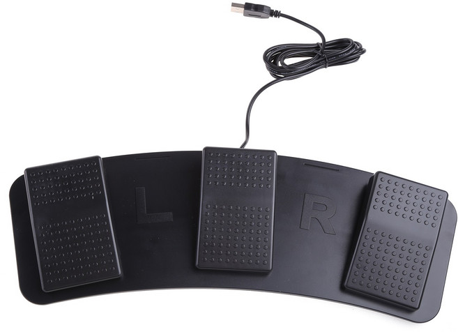 USB 풋 페달 제어 스위치 컴퓨터 PC 노트북 용 키보드 마우스 게임 재생에 사용되는 여러 발 페달 공장 테스트, 블랙