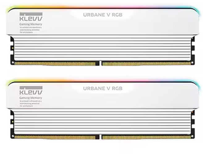 ESSENCORE KLEVV DDR5-6000 CL30 URBANE V RGB 데스크탑 RAM 패키지 서린 32GB(16Gx2)