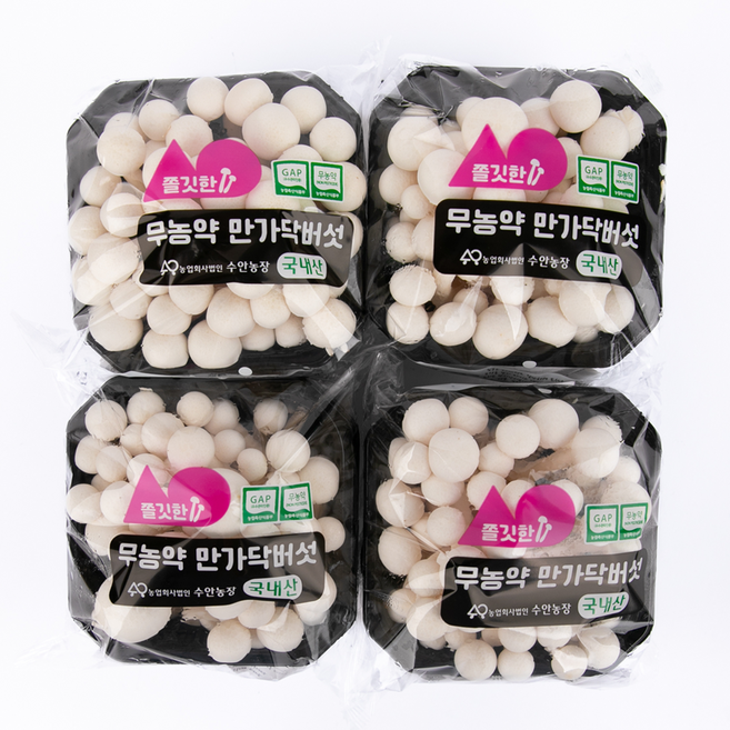 경동시장 만가닥 버섯 국내산 무농약, 4개, 150g(흰색)