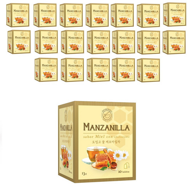 스페인 도밍고 꿀캐모마일 10티백 20개, 13g, 10개입, 1개