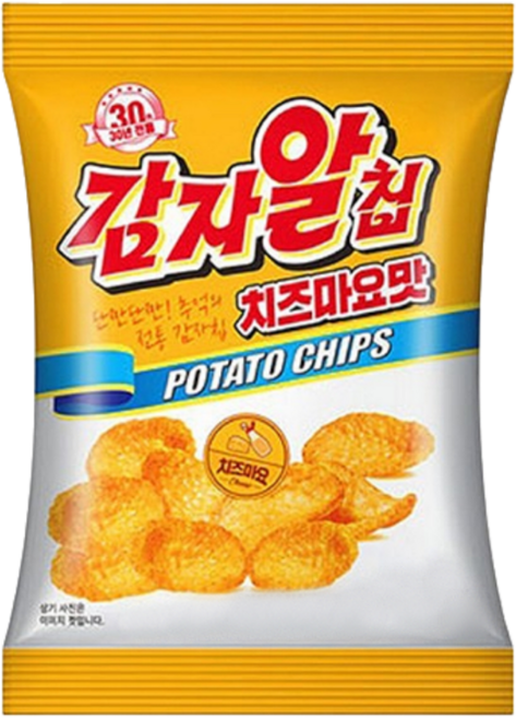 영양제과 감자알칩 치즈마요맛 24g x 20개 카사바칩 불량식품 스윙칩