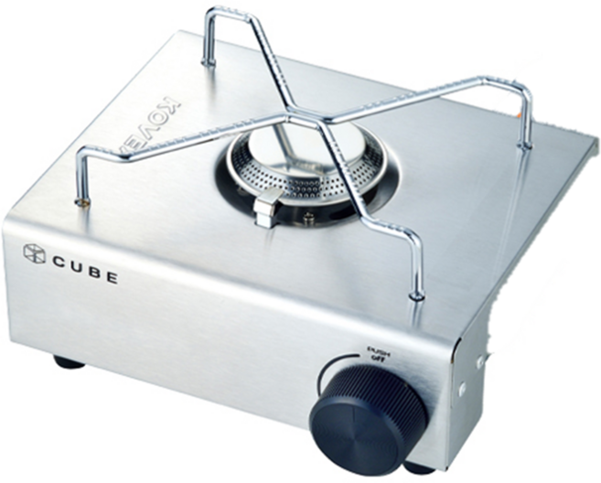 코베아 큐브 난로 버너 미니 부탄 휴대용 가스 고화력 캠핑용 파워 스토브 케이스 가방, 1개