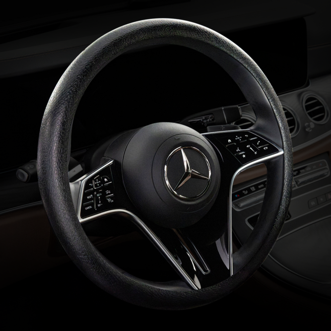 메이튼 차량용 논슬립 실리콘 핸들커버 A타입, 블랙