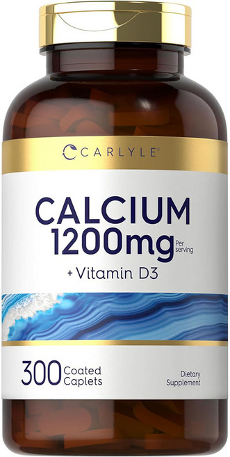 Carlyle 칼슘 calcium 비타민 D3 함유 1200mg 300정, 300개, 1개