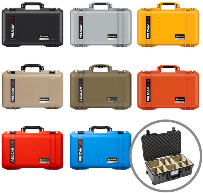 펠리칸 케이스 에어 1535 NF (노폼) + 뚜껑폼 + 호환 디바이더 / 기내용 캐리어, 블랙, 1개, 색상