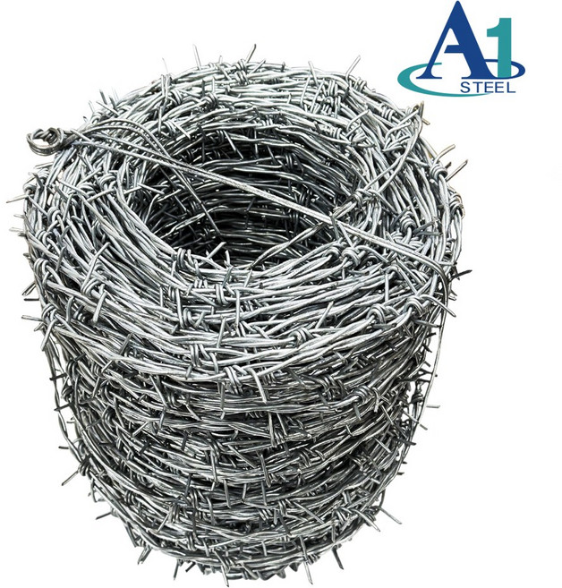 에이원스틸 가시철조망 100M 울타리 휀스 펜스 아연도금 멧돼지방지 군부대담장, 24*100m, 1개