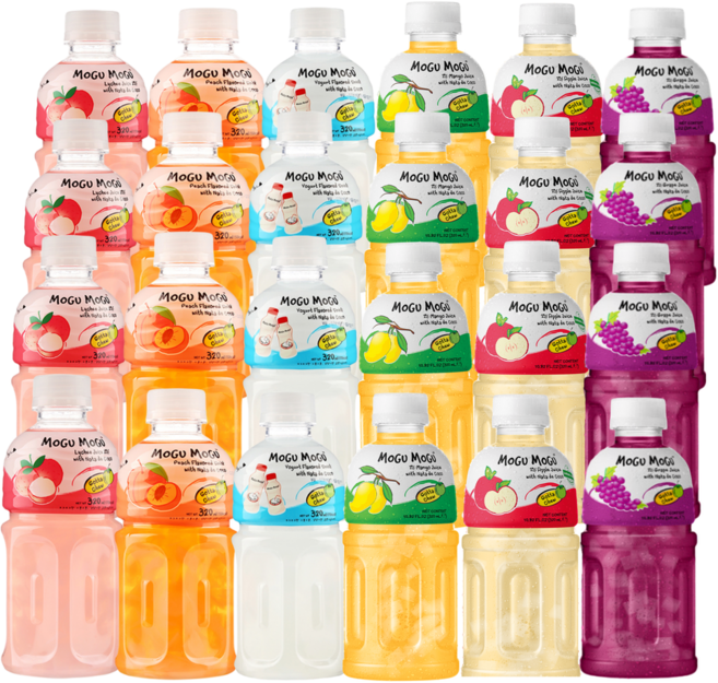 [쿨앤드몰] 모구모구 6종혼합 리치4+복숭아4+요거트4+망고4+사과4+포도4, 24개, 320ml