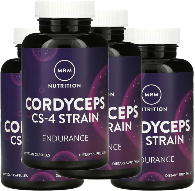 MRM뉴트리션 뉴트리션 동충하초 CS-4 균주 베지 캡슐 60정, 4팩 - 쿠팡