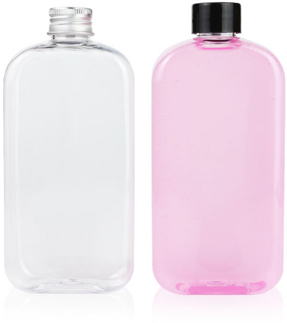 [가인글로벌] 납작페트병300ml+블랙캡 200개 세트, 300ml