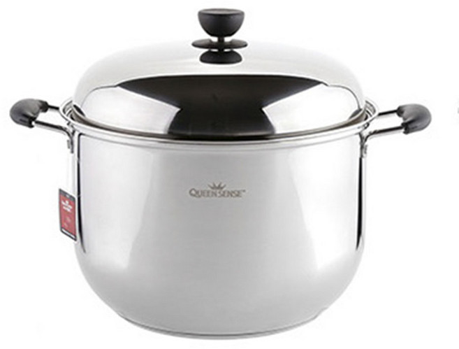 퀸센스 스텐 곰솥 10L 인덕션 큰냄비 pl 달빛스토어, 키친플라워 튜울립 곰솥 32cm, 1개, 32cm