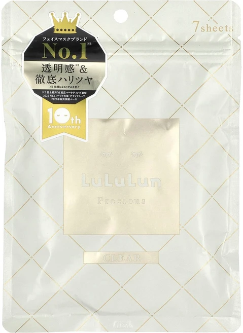 룰루룬 프레셔스 시트 마스크 투명 프레셔스 화이트 4KS 투명 7매 108ml LUL-06889 - 쿠팡