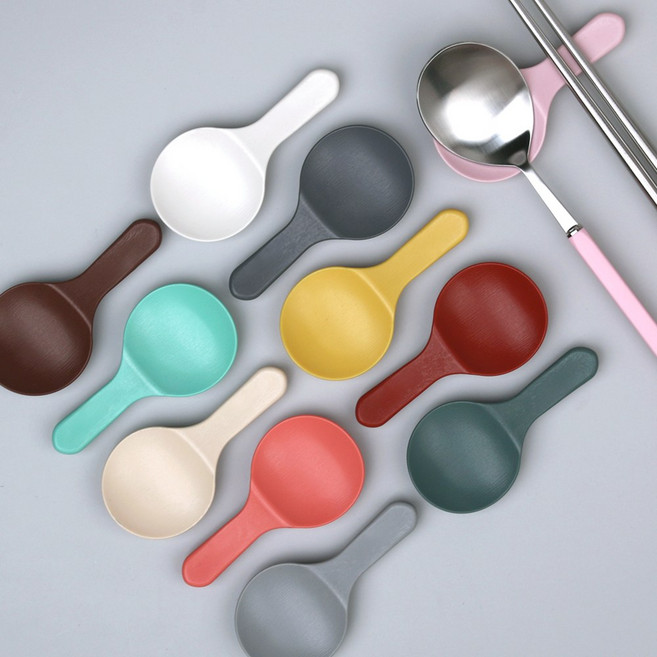 몽블랑 에펠 모던 수저받침 4p세트 11종 수저받침, 브라운, 1세트