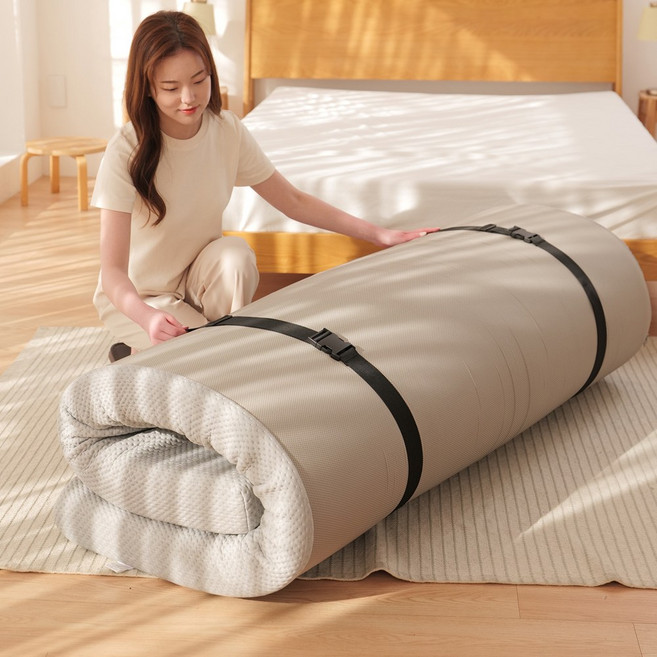 매트리스 토퍼 고정 보관 정리 스트랩 버클 벨트, 블랙, 2개