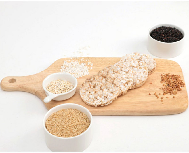 오곡 현미 뻥튀기 흑미뻥 뻥칩 오곡칩 아이건강간식, 4개, 120g