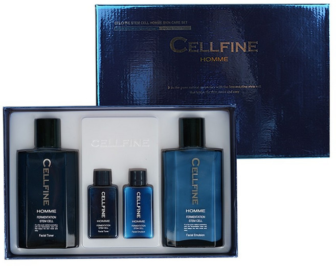 셀파인 옴므 기초 스킨 로션 선물 세트 줄기세포 150ml 1set 에프터쉐이빙 남자스킨케어, 1개, 스킨 + 스킨 선물 비포장 세트
