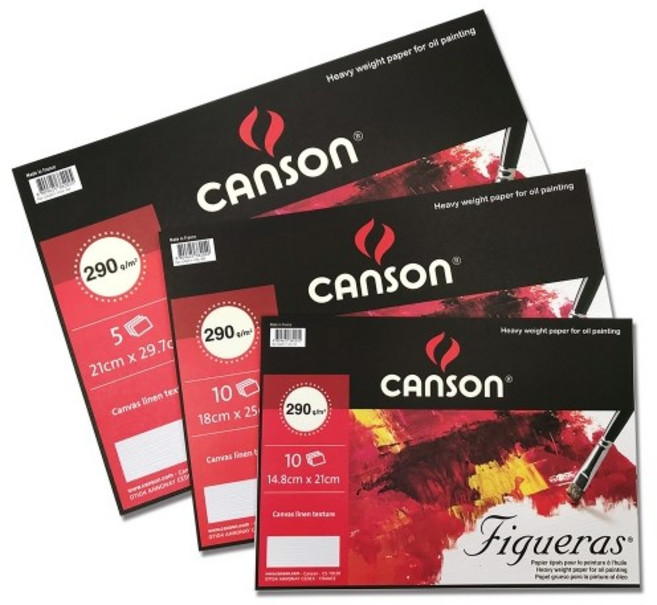 [캔숀] Figueras 캔버스지 290g 낱장팩/ A4 B5 A5 (옵션에서 크기 확인 필수)