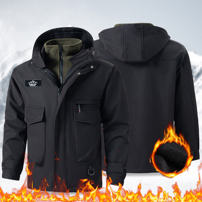 ANYOU 남자 겨울 방한복 경량 방수 야외 환경에 적응 작업복 다양한 착용 방법 컴포트 작업복