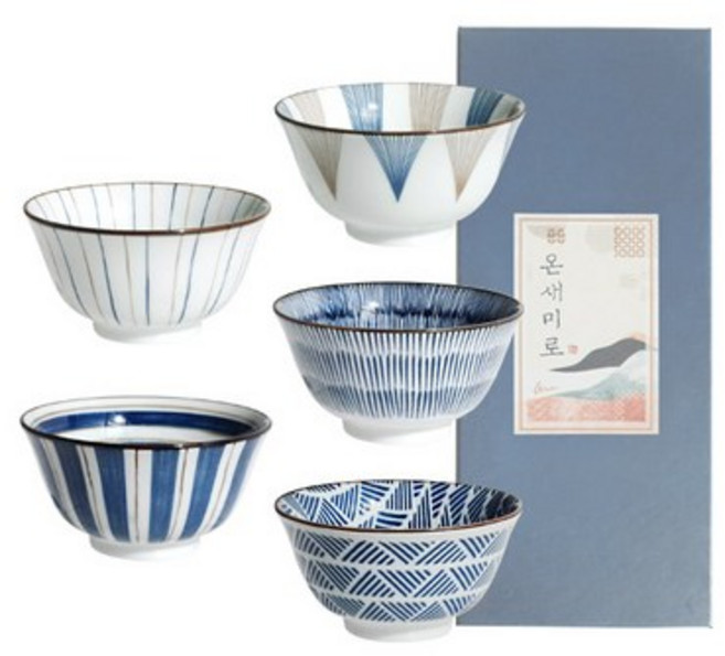 고반 온새미로 대접 5종 세트, A + B + C + D + E, 2개