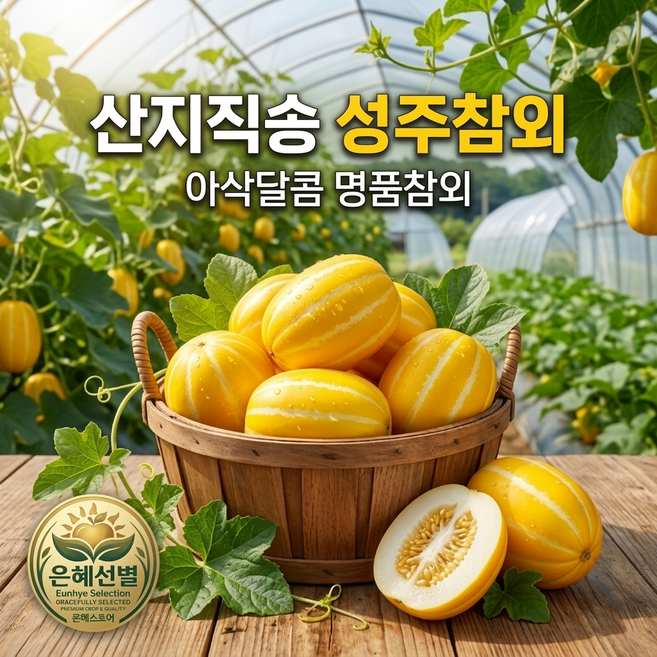 [은혜선별] 산지직송 꿀참외 성주 참외 3kg 로얄과, 1개, 2kg, 대과 4-6과
