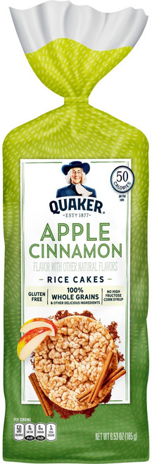 퀘이커 라이스 케이크 애플 시나몬, 185g, 1개