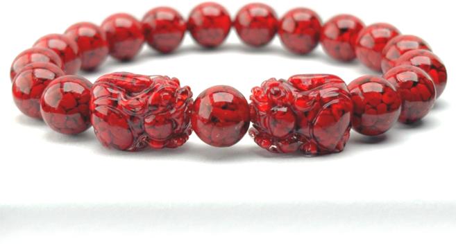 오지끄 O.JIK 금전 재물운 경면주사 불교 염주 복 삼재 운 비휴 염주팔찌