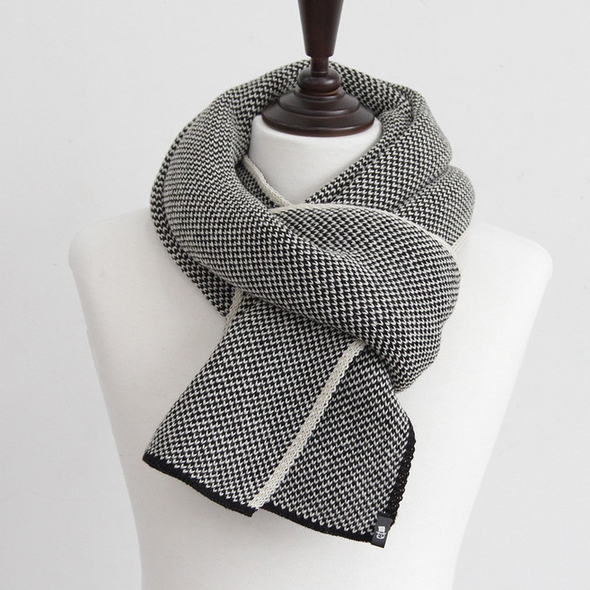 에스랑제이 제네트 겨울 남성 니트 머플러 남자 목도리