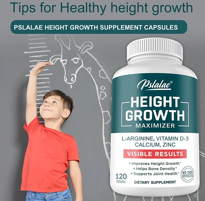 키 성장 촉진제 칼슘 비타민 D3 아연 혼합 알약 어린이와 청소년을 위한 뼈 성장 보충제 뼈 강화 골밀도 지원 GMO 무첨가 글루텐 무첨가 미국산, 1개, 120정 - 쿠팡