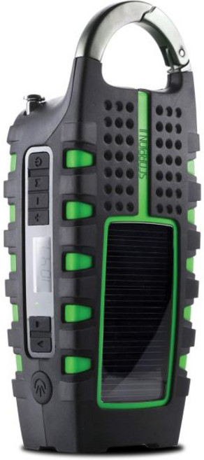 Eton 스콜피온 II Rugged Multipowered 휴대용 비상 기상 라디오 및 손전등 녹색 핸드 크랭크 LED 스마트폰 충전기 태양광 발전, Scorpion