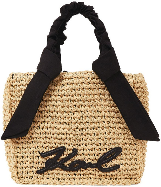 칼 라거펠트 시그니처 스카프 비치 백