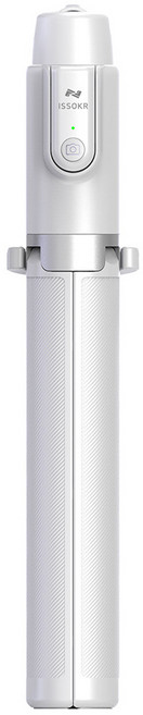 이쏘코리아 셀카봉 삼각대 블루투스 130cm 스마트폰 핸드폰 아이폰, Oth-AB402(화이트), 1개
