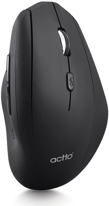 엑토 손목보호 인체공학 무선 버티컬 마우스 MSC-216, 검정