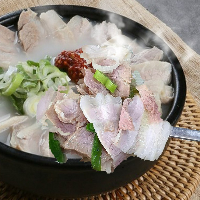 부산 돼지국밥 맛집의 국밥 무첨가제로 남다른 진한육수, 2개, 500g
