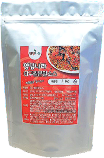 아구찜분말소스 양념나라 대용량 1kg, 1개
