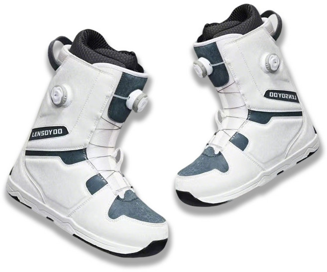 보드부츠 BOA 시스템 남녀공용 프리스타일 파크 카빙 방수 방한 미끄럼방지 스노우보드화, 1개, 화이트