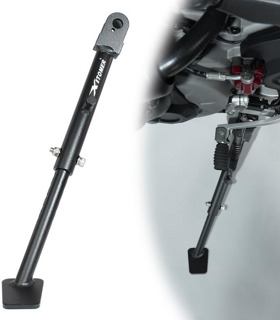 [ 667215 ] Xitomer 조절식 측면 스탠드 - 2018-2020년 멀티스트라다 1260 S 및 2015-2017년 1200 S와 호환 가능 오토바이 킥스탠드