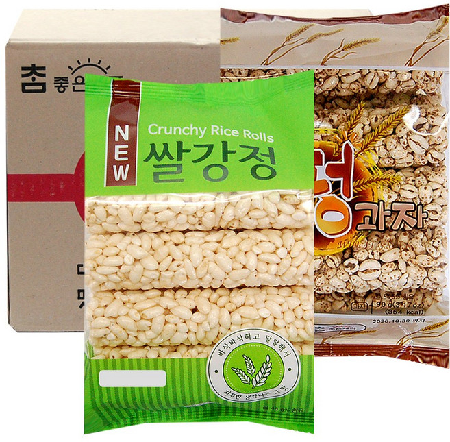 참좋은 쌀강정 10개+밀펑과자 10개 1box, 20개, 80g