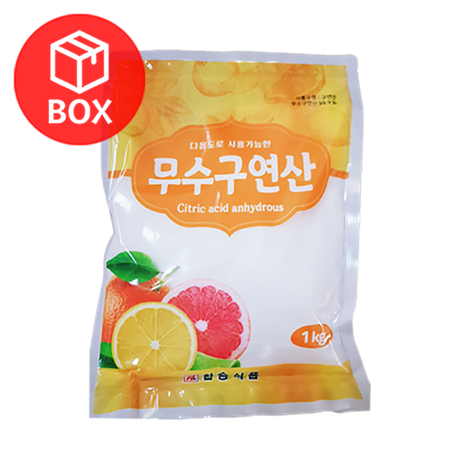 한승식품 무수구연산100% 1kg X 10개 (1박스)