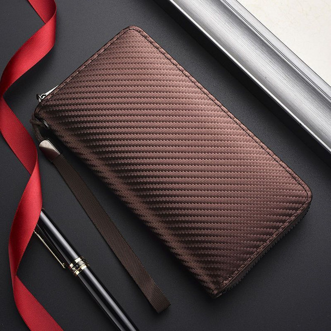 남성 지갑 데일리용 남성 장지갑 패션 캐주얼 다카드 슬롯 소프트 가죽 지퍼 장식 JXH