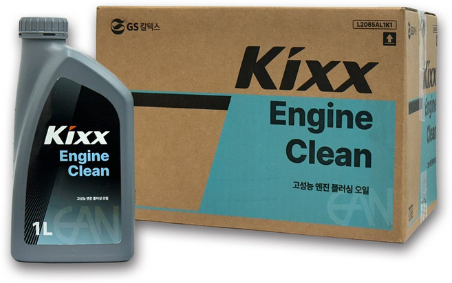 킥스 KIXX ENGINE CLEAN 1박스 (1리터 x 12개) 엔진클리너 플러싱오일, 1세트, 공용