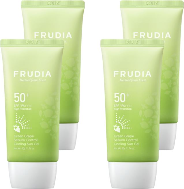 후르디아 청포도 세범 컨트롤 쿨링 선젤 3+1 SPF50+ PA++++ 4개