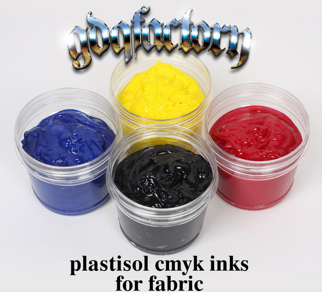 지디큐 팩토리 실크스크린 재료 나염용 유성 플라스티 [원색분해CMYK] 졸잉크 면 폴리전용, 250g, Black 블랙