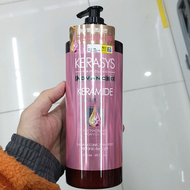 케라시스 케라마이드 극손상 클리닉 샴푸, 600ml, 1개