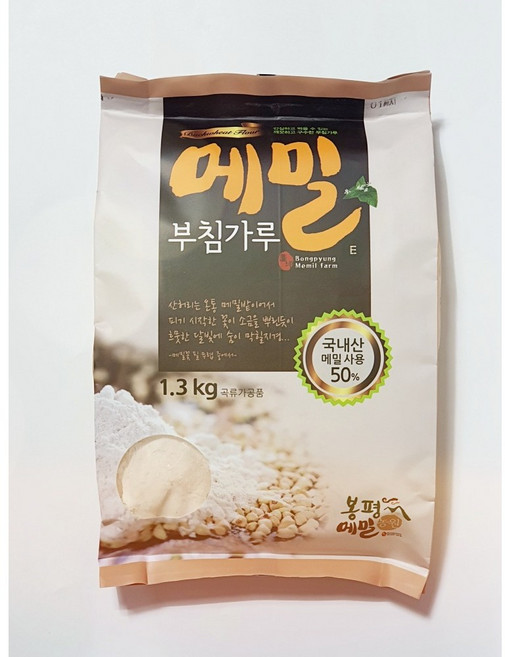 봉평 메밀부침가루( 국산메밀 50% 사용 ), 1개, 1.3kg